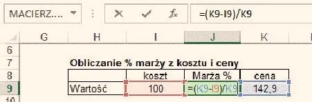 Jak w prosty sposób obliczyć marżę w Excelu na podstawie ceny zakupu i sprzedaży