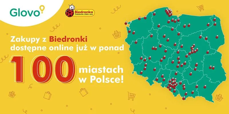 Aplikacja Glovo zakupy