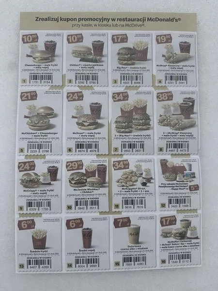 Aplikacja mobilna McDonald's