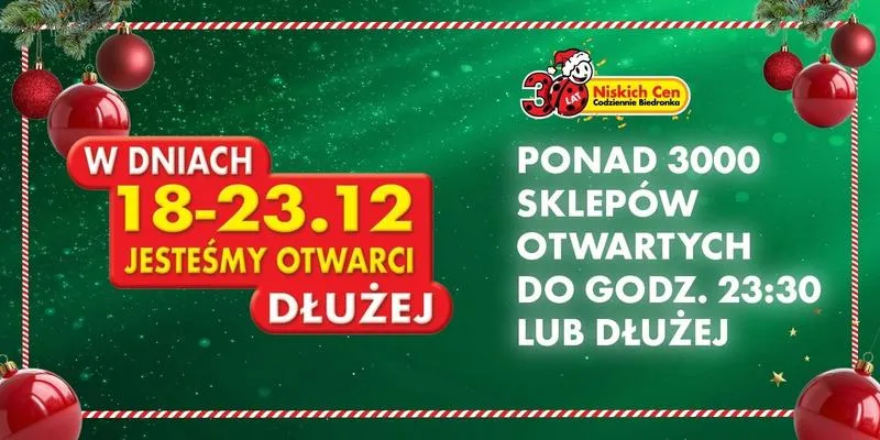 Biedronka przed majówką