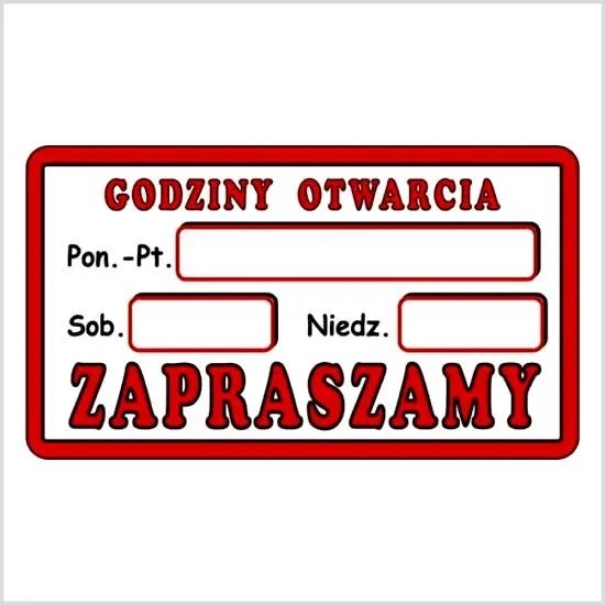 Godziny otwarcia sklepów