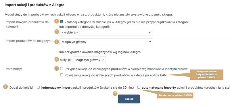 Koszty sklepu na Allegro