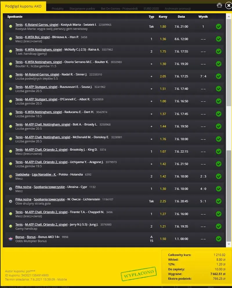 Kupon AKO w zakładach bukmacherskich