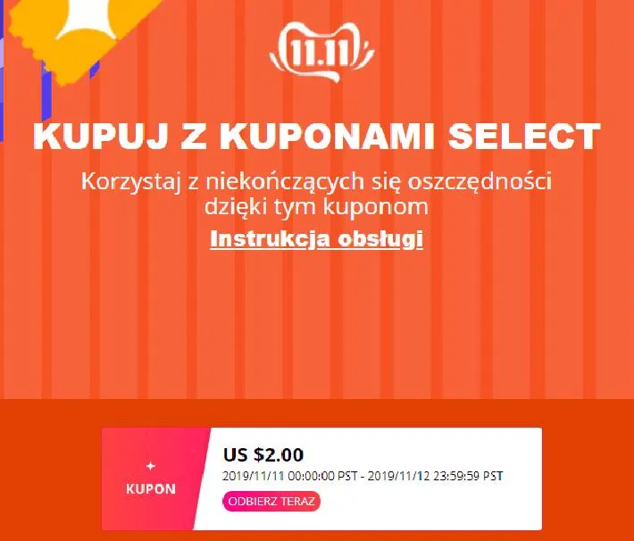 Kupony select na Aliexpress