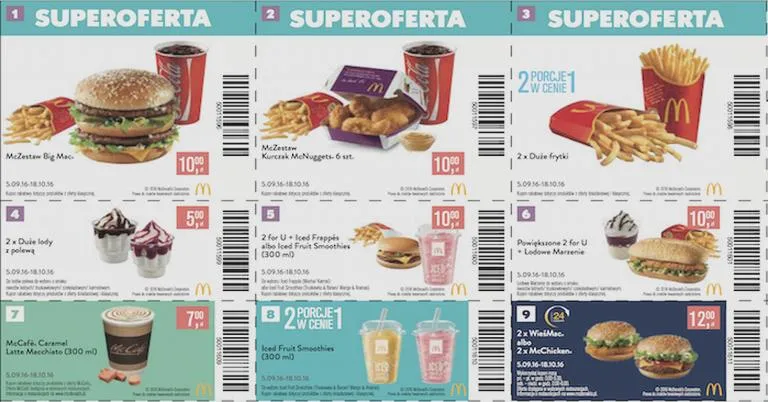 Kupony w McDonald's