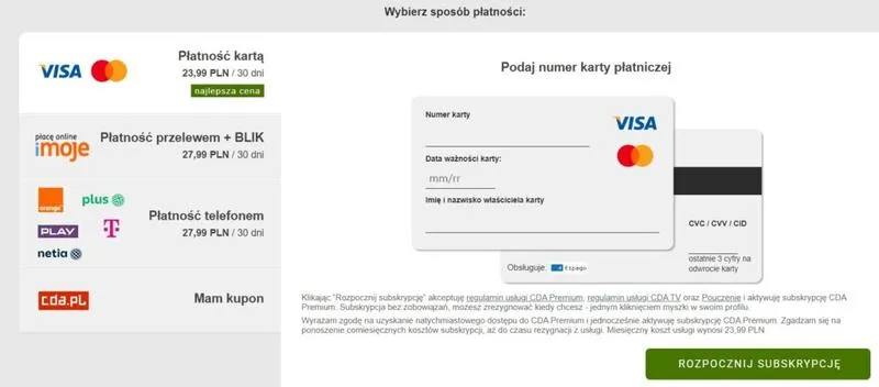 Legalne metody na CDA