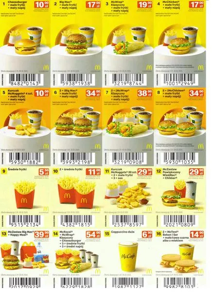 Promocje w aplikacji McDonald's