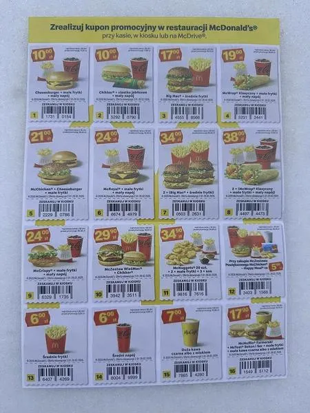 Rabaty w McDonald's