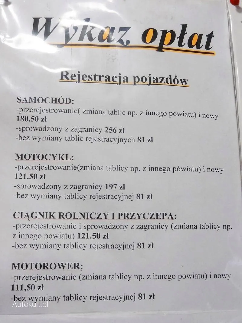 Termin przerejestrowania auta i kary