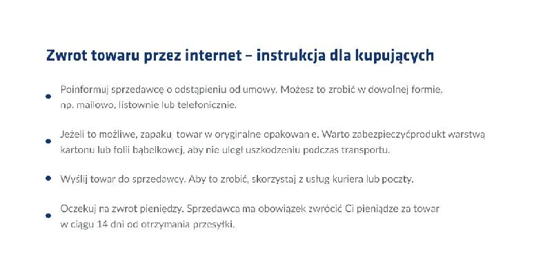 Wymiana towaru w sklepie